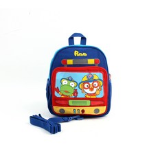 Pororo 孩童防走失造型後背包, 深藍色