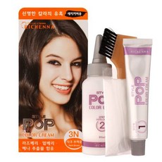 리체나 스타일팝 칼라크림 염모제 새치커버용, 3N 다크 브라운, 1개