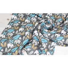 NeedleFriend 嬰兒毯, 灰色 大象款