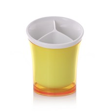 NIneware 韓國製霓虹餐具筒, 黃色, 1個