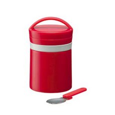 조이칼라 스텐 보온죽통 도시락 1P, 레드, 300ml, 1개