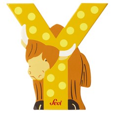 세비 원목동물 알파벳, 소, 1개