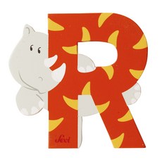 세비 원목동물 알파벳, 코뿔소, 1개