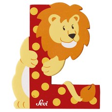 세비 원목동물 알파벳, 사자, 1개
