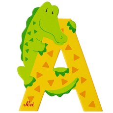 세비 원목동물 알파벳, 악어, 1개