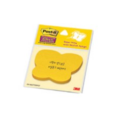 強力黏造型便條紙, 5個, 蝴蝶, 45入