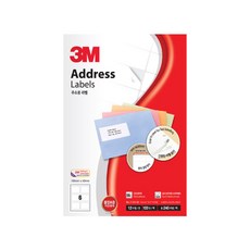 3M 일반형 주소용 라벨 비닐팩(1X6), 6칸, 100개