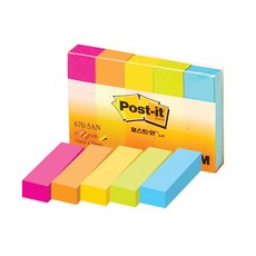 3M Post-it 利貼 頁面標示貼 670-5AN 100張 5本, 15 x 50 mm, 3個