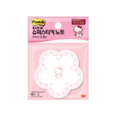 3M 헬로키티 슈퍼스티키 노트, 다이컷 데이지, 1개