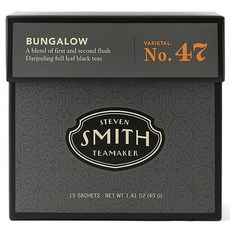 STEVEN SMITH TEAMAKER Bungalow 47號紅茶, 2.7g, 15入, 1盒