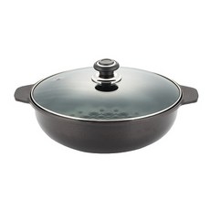 QUEEN SENSE 鑽石塗層雙耳淺湯鍋, 32cm, 單色, 1入