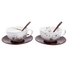 maebata 大杯子, 白色/棕色