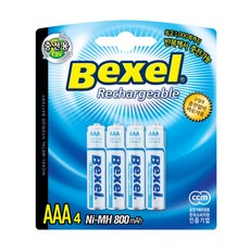 벡셀 충전지 AAA, 4개입, 1개