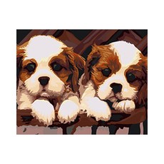 [for Drawing] 數字油畫 小狗, 1個, 可愛的小狗