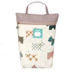 [코니아일랜드] 어린이집 다용도방수파우치, 아이러브독아이보리