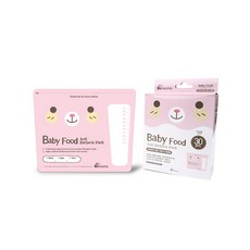 닥터마마 항균 이유식 저장팩 30P, 200ml, 핑크, 1박스