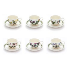 PORTmeIRION 波特玫琳恩 Botanic Garden T型咖啡杯 6人組, 1套