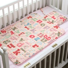 코니아일랜드 다용도 기저귀 매트, 알파벳(핑크), 1개