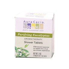 아우라카시아 아로마테라피 샤워 타블렛, 유칼립투스, 85g, 1개