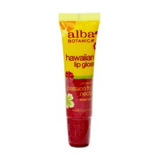 Alba Botanica 하와이안 클리어 립 글로스 12g, Passion Fruit Nectar, 1개