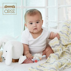 리틀오르세 아가방앤컴퍼니 베이직 골지반팔바디슈트
