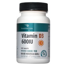 [파마젠] [USA] 비타민D3, 39.5g, 1개