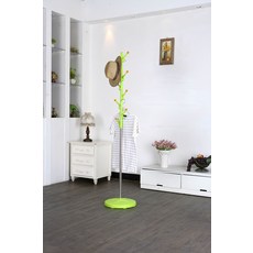 DECOSIN 銀色高檔樹架衣架, 綠色