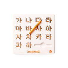짐보리 한글자석보드 오렌지, 혼합, 1개