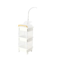 SNS 方形收納箱推車, 白色