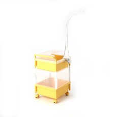 SNS 方形收納箱推車, 黃色