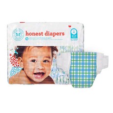 어니스트 Blue Gingham 밴드형 기저귀 남녀공용, 4단계, 29개, 4단계, 29매