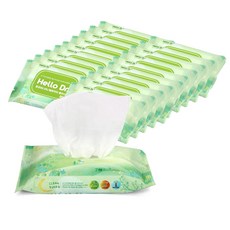 헬로닥터플러스 물티슈 휴대용, 휴대용(일반), 20매 x 20팩, 20세트, 20매