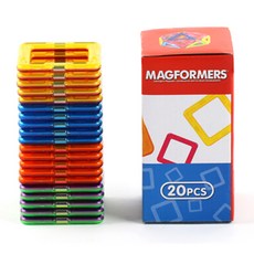 맥포머스 사각형 20PCS, 혼합색상, 1개