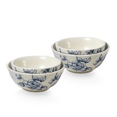 SILVERDALE Deft 花卉藍色飯碗 2人組, 1세트, 1個