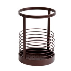 鋼絲多用途餐具筒, 摩卡, 1個