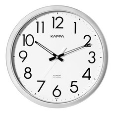 KAPPA IP157 靜音辦公室裝飾掛鐘 2款, 銀色