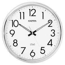 靜音辦公室裝潢壁鐘 IP158, 鍍鉻