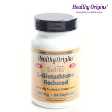 Healthy Origins Setria L-穀胱甘肽還原型 500毫克 膠囊, 60粒裝, 1個
