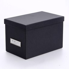 VIS BIGSO 페이퍼 수납박스22cm, 블랙, 1개