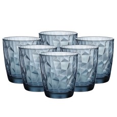 Bormioli Rocco 鑽石威士忌杯 大 藍色, 6個