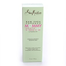 Shea Moisture 로우 시어 쿠푸아수 마미 수딩 너싱 밤 임산부 바디케어, 1개, 56g