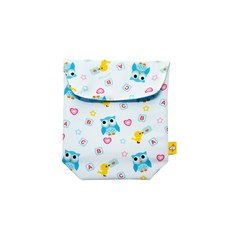 ccoczzi 印花多功能收納袋, 藍色 貓頭鷹款