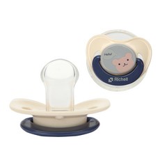 릿첼 노리개젖꼭지 2~3개월, 화이트, 1개