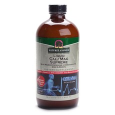 Nature's Answer 칼/매그 슈프림 리퀴드 바닐라 스트로베리 & 바나나 맛, 480ml, 1개