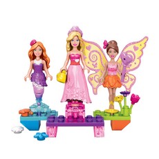 메가블럭 바비 판타지 스몰피규어 멀티팩 프린세스 볼, 4세 이상, 1개