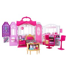 바비 핑크 피크닉 인형 하우스, 혼합 색상, 1개