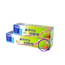 크린센스 슬라이딩 지퍼백 대, 혼합 색상, 1개
