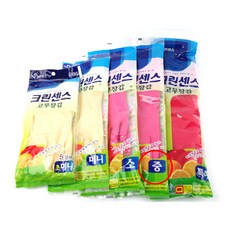 가정용 고무장갑 중 랜덤(빨강/핑크/백색), 1개