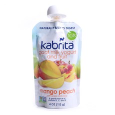 카브리타 고트 밀크 요거트 앤 프루트 113g, 망고 복숭아(Mango Peach), 1개
