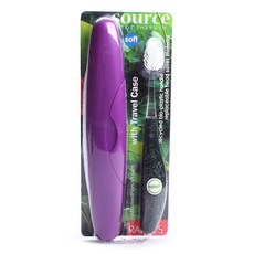 래디어스 소스 투스브러쉬 칫솔 소프트 트래블 케이스 포함, 1개, Toothbrush with Case, 1개